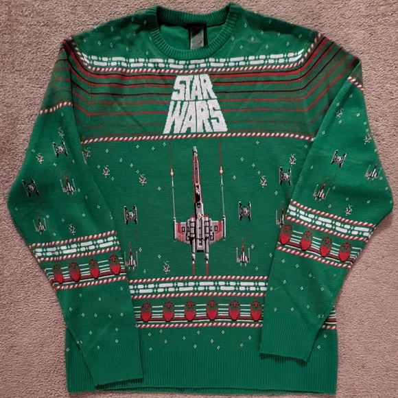 Star Wars Ugly Christmas Sweater Men's Large - Picture 1 of 4